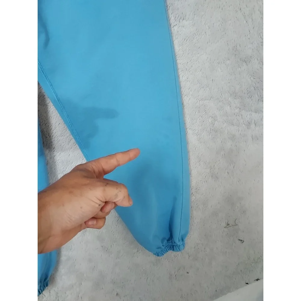 Nike Joggers Men Small Standard Issue Basketball Dri Fit Blue Drawstring Elastic